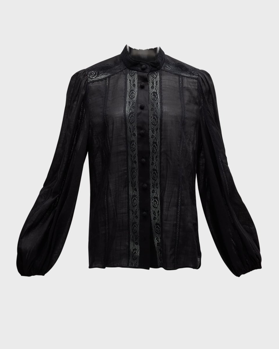 Halliday Lace Trim Shirt